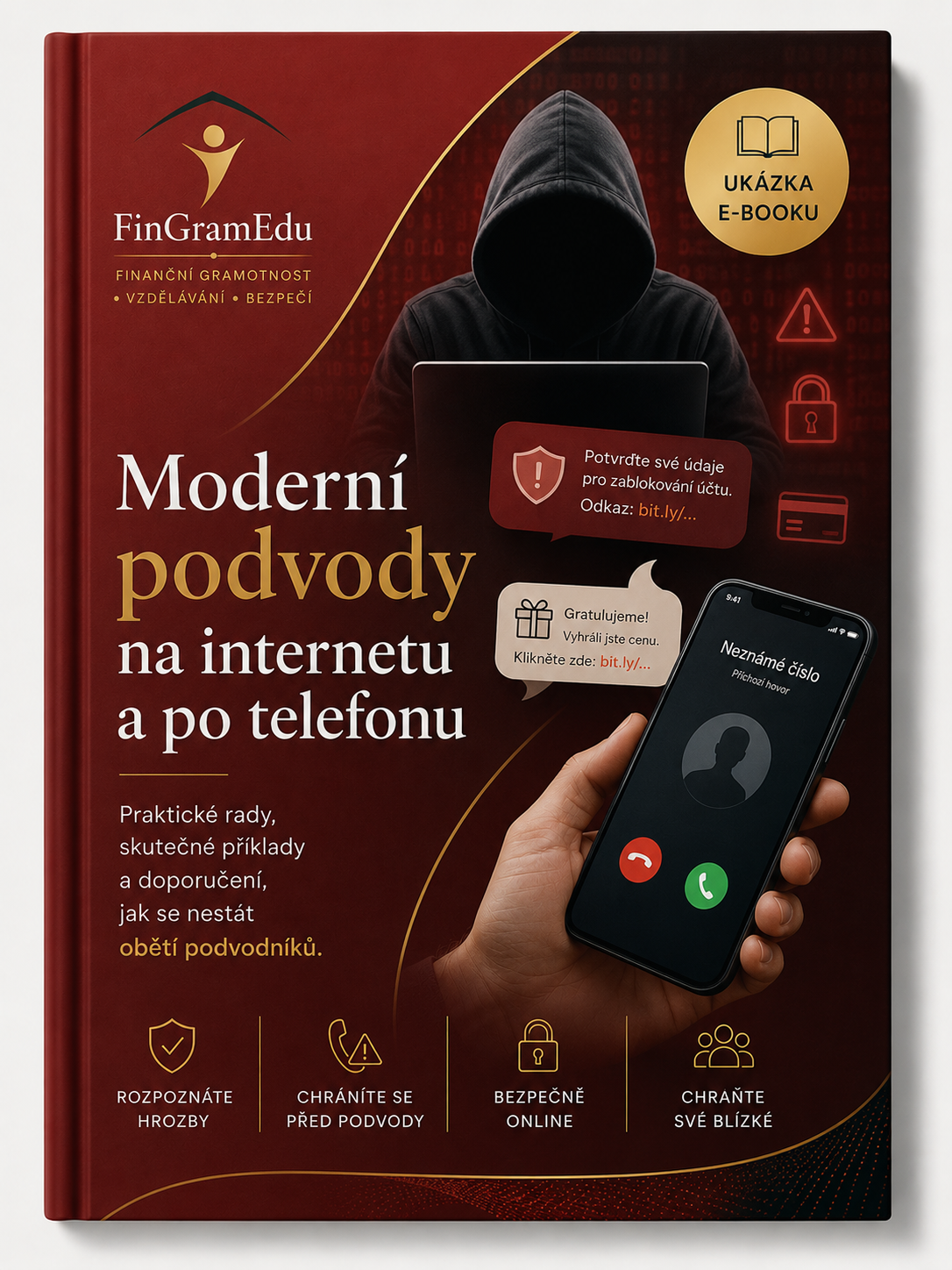 Obálka e-booku: Moderní podvody na internetu a po telefonu